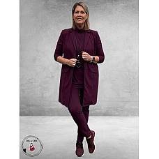 Only-M Travel Pantalon-Broek Vino Rosso Strong